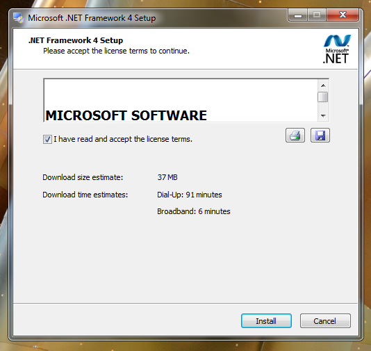 .NET Install